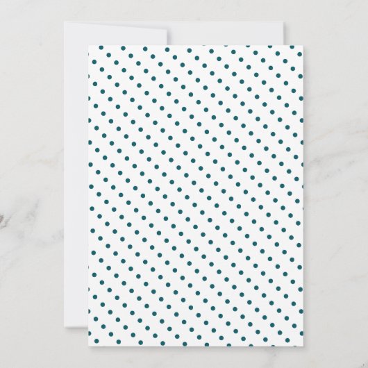 かわいいブルージェッコリザードボーバースデーパーティー 招待状 (裏面)