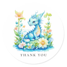 かわいいブルーターコイズグリーンドラゴンありがとう