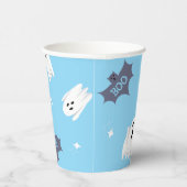 かわいいブルーハロウィン誕生日パーティー 紙コップ (右)