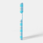 かわいいブルーバッファロープレイド iPhoneケース (右側面)