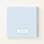 かわいいブルーバニー誕生日男の赤ちゃんギフトノート ノートブック (裏面)