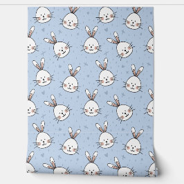 かわいいブルーバニー 壁紙