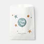 かわいいブルーバルーン1st誕生日 フェイバーバッグ (正面)