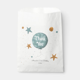 かわいいブルーバルーン2回目の誕生日 フェイバーバッグ