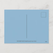 かわいいブルーバードスイーチャーズラブバードバレンタイン シーズンポストカード (裏面)