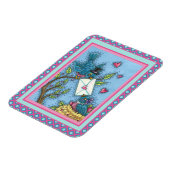 かわいいブルーバードスイーチャーズラブバードバレンタイン マグネット (左側)