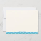 かわいいブルーフクロウボーイ赤ちゃんシャワーサンキューカード サンキューカード (裏面)