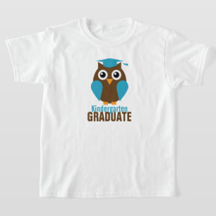 かわいいブルーフクロウ幼稚園 Tシャツ