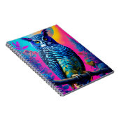 かわいいブルーフクロウ ノートブック (右側)