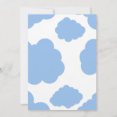 かわいいブルーフライトボーイズ5誕生日 招待状 (裏面)