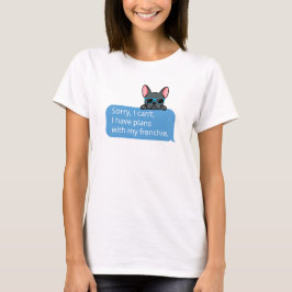 かわいいブルーフレンチブルドッグ Tシャツ
