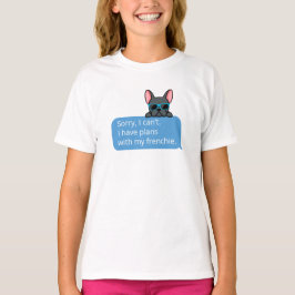 かわいいブルーフレンチブルドッグ Tシャツ
