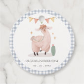 かわいいブループラディサボホラマエージュエージ誕生日 フェイバータグ (正面)