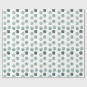 かわいいブルーベビーゾウ灰色の足跡ウォーターカラー ラッピングペーパー (フラット)