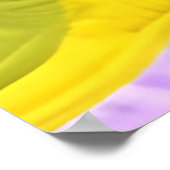 かわいいブルーベビーゾウ – キルト風デザインポスター ポスター (角)