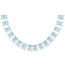 かわいいブルーベビーフクロスベビーシャワー