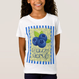 かわいいブルーベリーのダジャレイラスト Tシャツ