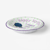 かわいいブルーベリーの友達の漫画イラスト ペーパーボウル (傾斜あり)