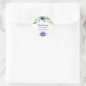 かわいいブルーベリーの感謝ステッカー ラウンドシール (バッグ)