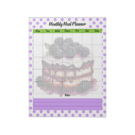 かわいいブルーベリーの月食計画 ノートパッド