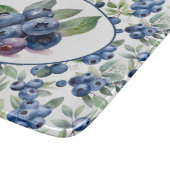 かわいいブルーベリーの水色 カッティングボード (角)