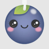 かわいいブルーベリーオーナメント オーナメント (裏面)