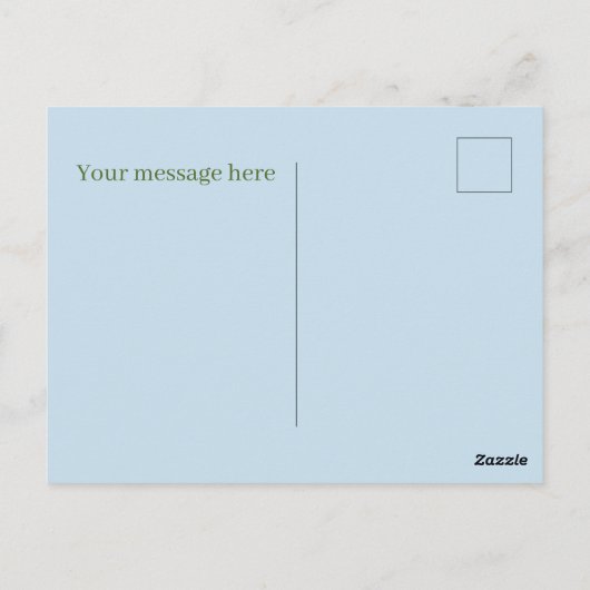 かわいいブルーベリージャムゼリー追加文字 ポストカード (裏面)