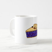 かわいいブルーベリーパイ コーヒーマグカップ (正面左)