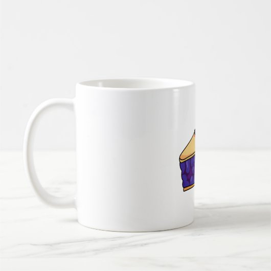 かわいいブルーベリーパイ コーヒーマグカップ (左)