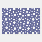 かわいいブルーベリーパターンパーティー ラッピングペーパーシート (正面3)