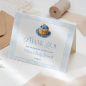 かわいいブルーベリーベビーブランチ赤ちゃんシャワーありがとう サンキューカード