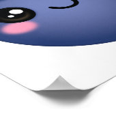 かわいいブルーベリーポスター ポスター (角)