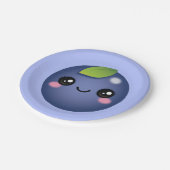 かわいいブルーベリー紙プレート ペーパープレート (アングル)