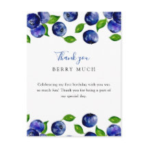 かわいいブルーベリー ファーストバースデー ブルーベリー ありがとう
