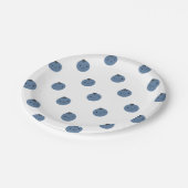 かわいいブルーベリー ペーパープレート (アングル)