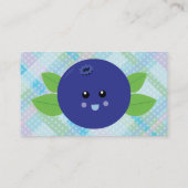 かわいいブルーベリー 名刺 (裏面)