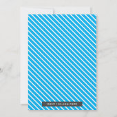 かわいいブルーボーイズおむつベビーシャワー招待状 招待状 (裏面)