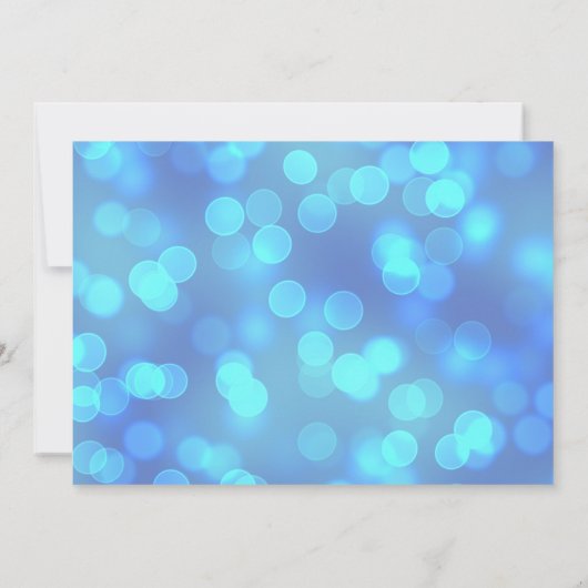 かわいいブルーモックテールベビーシャワーボーイ招待状 招待状 (裏面)