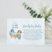 かわいいブルーモバイルクリブベビーコットブックベビー エンクロージャーカード (スタンド正面)