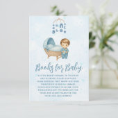 かわいいブルーモバイルクリブベビーコットブックベビー エンクロージャーカード (スタンド正面)