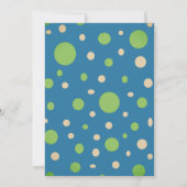 かわいいブルーユニコーン双子2男の子の赤ちゃんシャワー 招待状 (裏面)