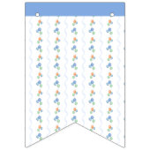 かわいいブルーラビットワン1st 1誕生日 バンティングフラッグ (第2の旗)