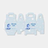 かわいいブルーリトルユニコーン&スターズバースデーパーティー フェイバーボックス (折り畳みなし)