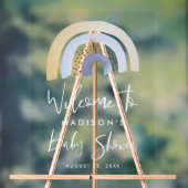 かわいいブルーレインボーベビーシャワーへようこそ アクリルサイン (ニュートラル)