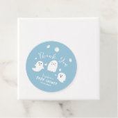 かわいいブルー幽霊ボーイ赤ちゃんシャワー フェイバータグ (インサイチュ)