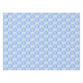 かわいいブルー男の赤ちゃんカボチャパターン（の模様が）あるベビーシャワー テーブルクロス (正面(横))