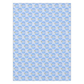 かわいいブルー男の赤ちゃんカボチャパターン（の模様が）あるベビーシャワー テーブルクロス (正面)