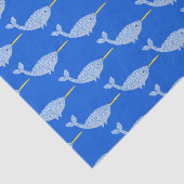 かわいいブルー男の赤ちゃんナロウハーベイビーシャワーパターン（の模様が）ある 薄葉紙 (詳細)