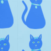 かわいいブルー男の赤ちゃんパターン(の模様が)ある猫 壁紙 (縫い目)