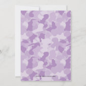 かわいいブルー&レッド カントリー 性別発表 招待状 (裏面)